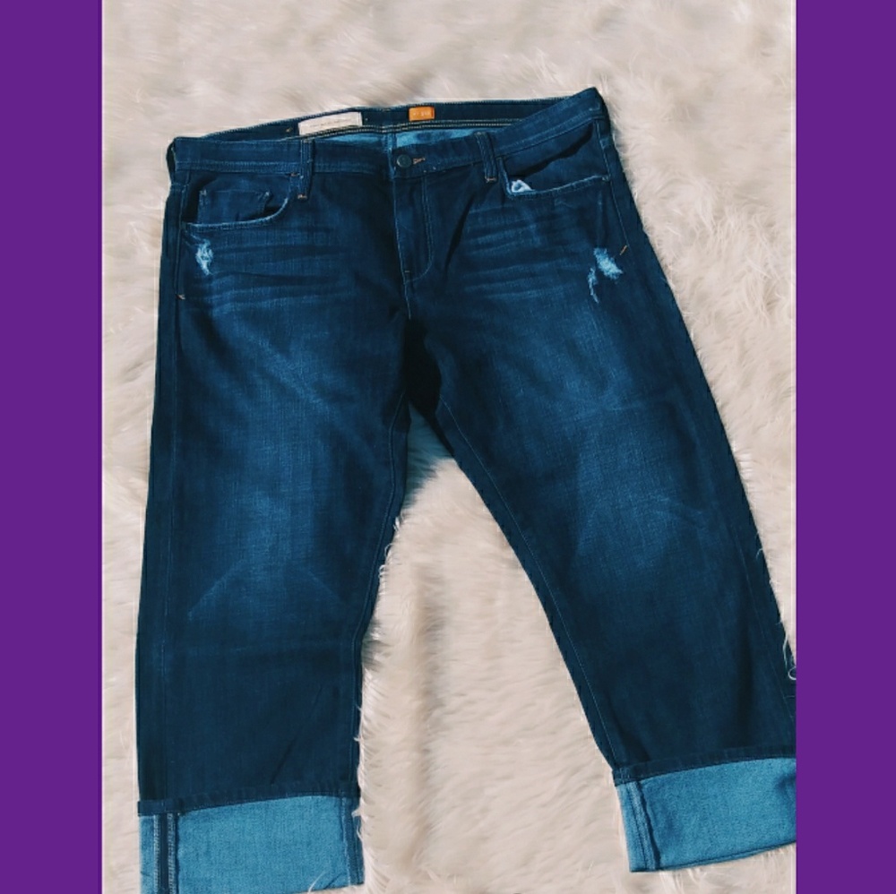 Anthropoligie Capri Crop Jeans
